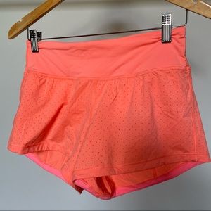 Lululemon Run Shorts in Coral
